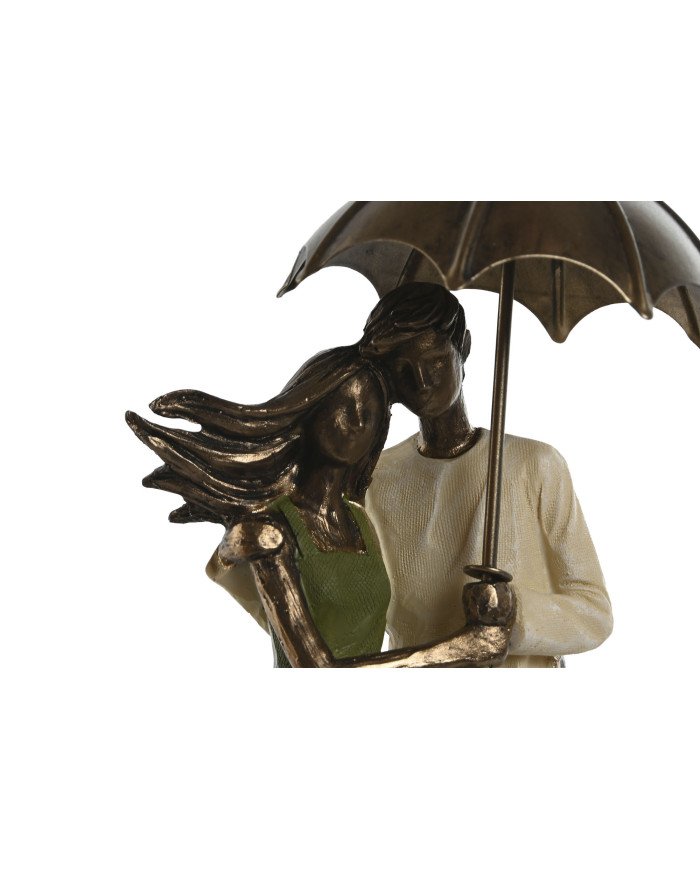 FIGURA RESINA 12,5X8X25,5 PAREJA VERDE