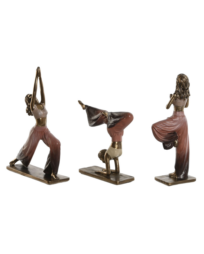 FIGURA RESINA 19X6X17,5 CHICA YOGA 3 SURT.