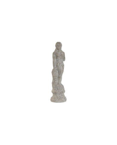 FIGURA CEMENTO 17X17X61 MUJER DESGASTADO GRIS