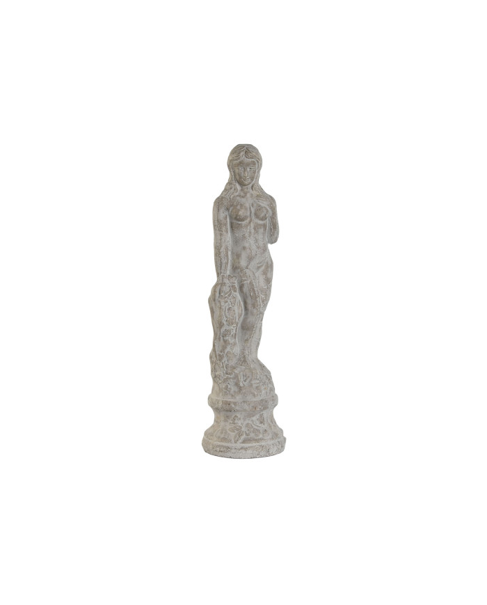 FIGURA CEMENTO 17X17X61 MUJER DESGASTADO GRIS