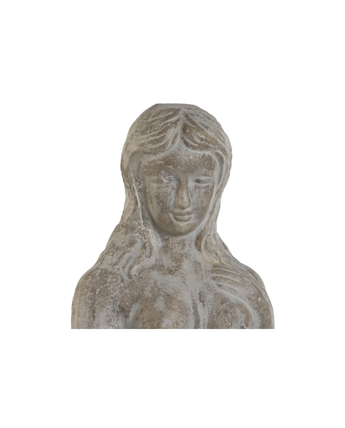 FIGURA CEMENTO 17X17X61 MUJER DESGASTADO GRIS