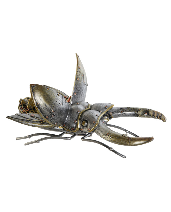 FIGURA RESINA 22X14X11 ESCARABAJO GRIS