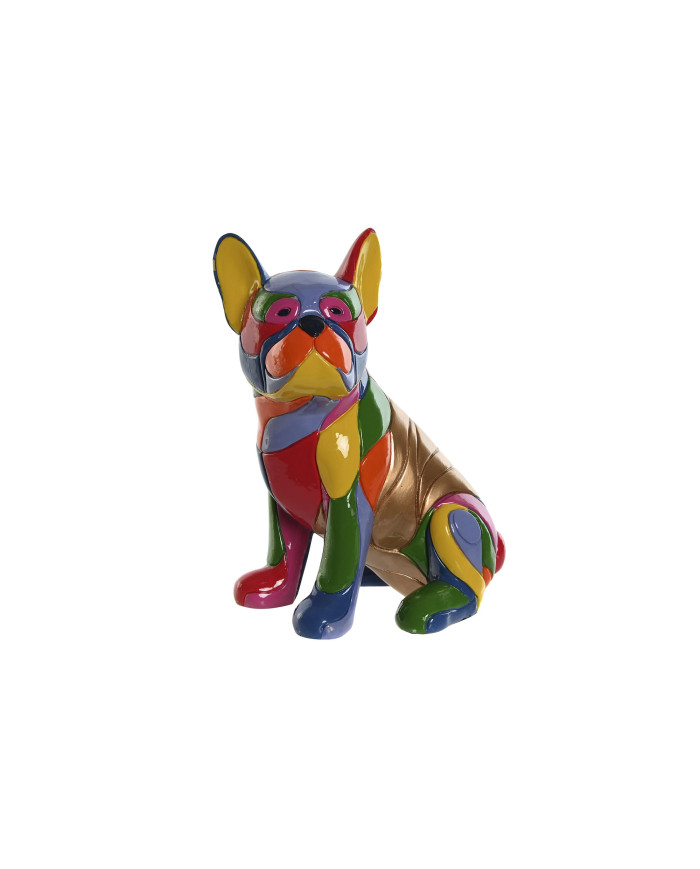 FIGURA RESINA 16X11,5X20,5 PERRO MULTICOLOR