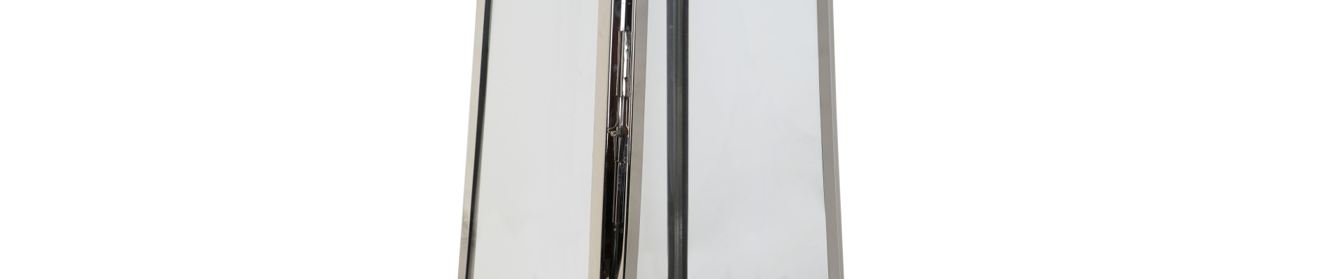 FAROLA ACERO CRISTAL 30X30X66 CROMADO PLATEADO