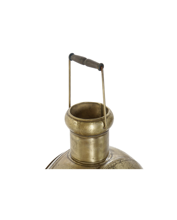 FAROLA METAL CRISTAL 37X20X56 DORADO