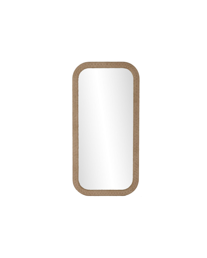 ESPEJO MDF CUERDA 61X3,5X120 NATURAL
