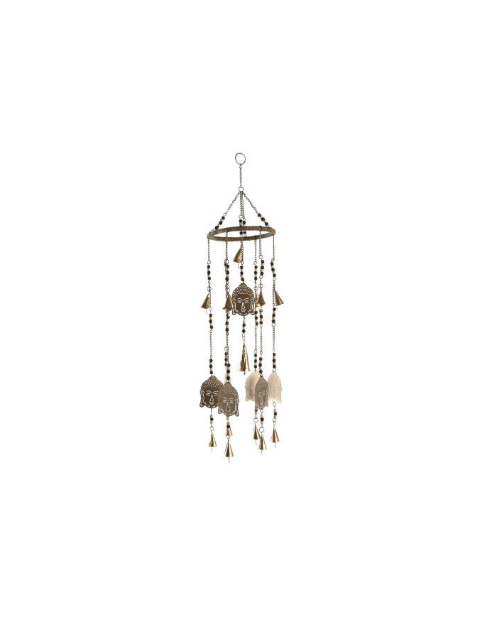DECORACION COLGANTE METAL 15X15X55 BUDA DORADO