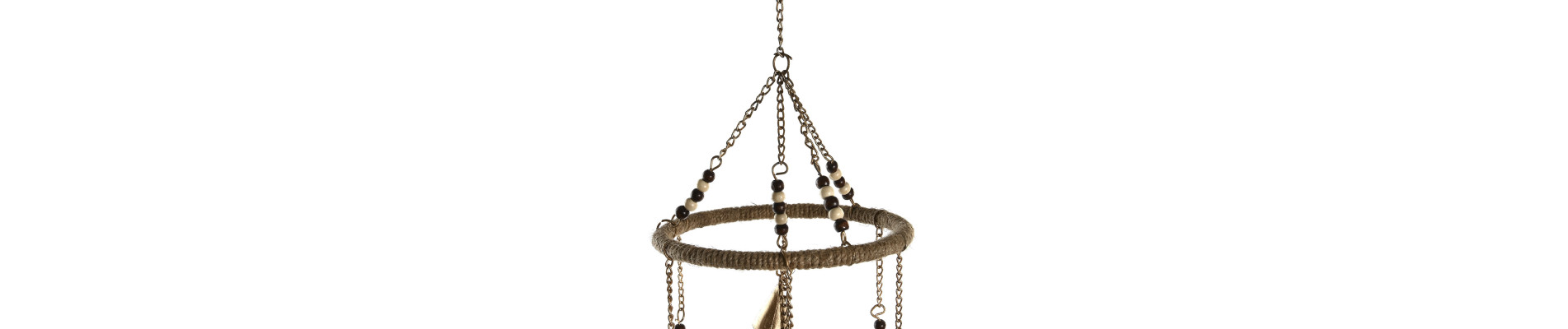 DECORACION COLGANTE METAL 15X15X55 BUDA DORADO