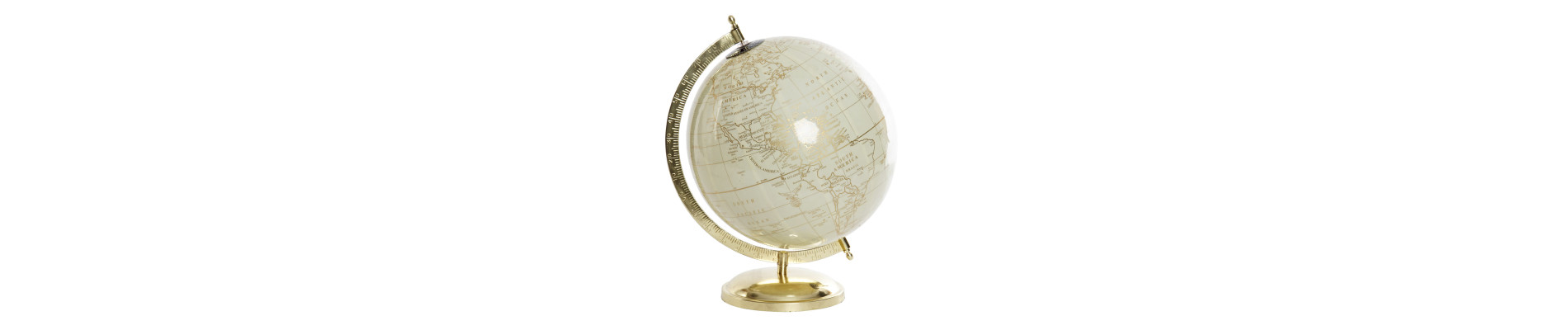 GLOBO TERRAQUEO PLASTICO HIERRO 25X25X30 25 BLANCO