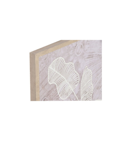CUADRO LIENZO FOAM 50X2,5X70 HOJAS 3D 2 SURT.