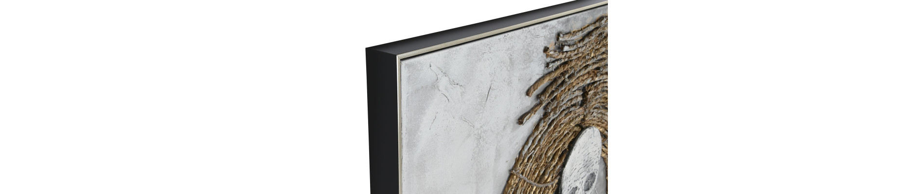 CUADRO LIENZO PS 120X4,5X120 AFRICANA PINTADO MANO