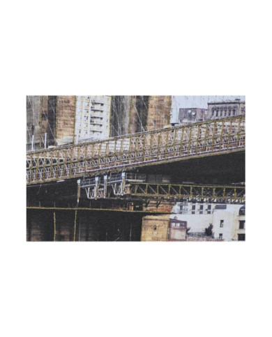 CUADRO LIENZO PURPURINA 150X3X100 NEW YORK