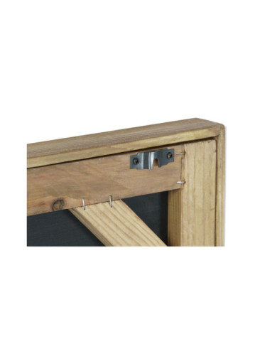 CUADRO MADERA RECICLADA CRISTAL 42X4X62 NATURAL