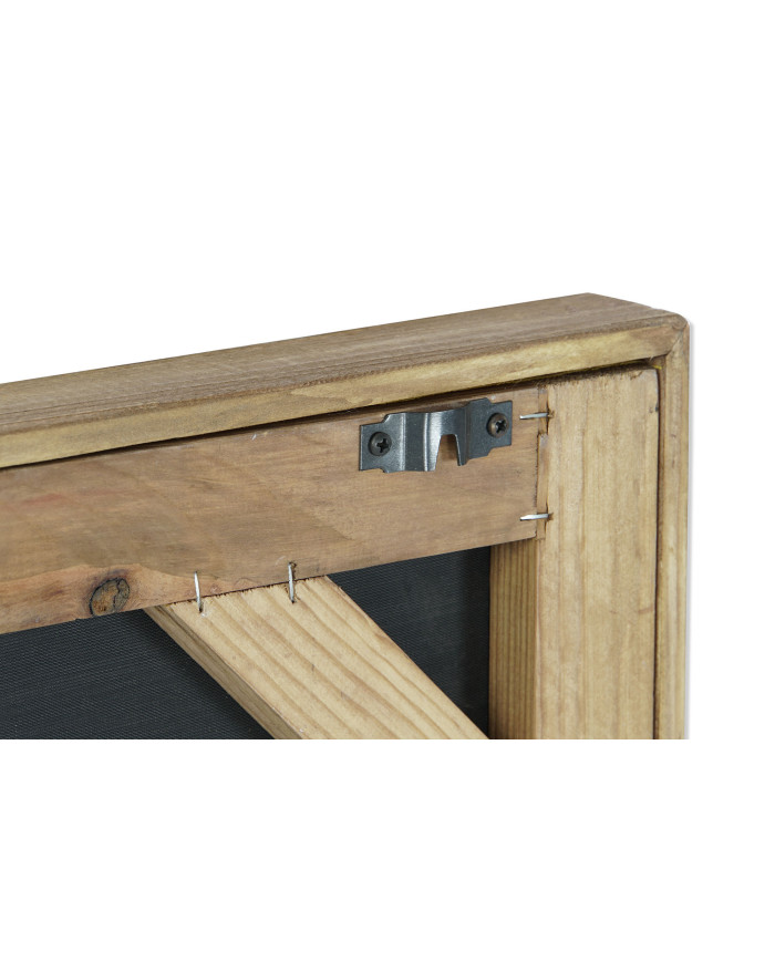 CUADRO MADERA RECICLADA CRISTAL 42X4X62 NATURAL