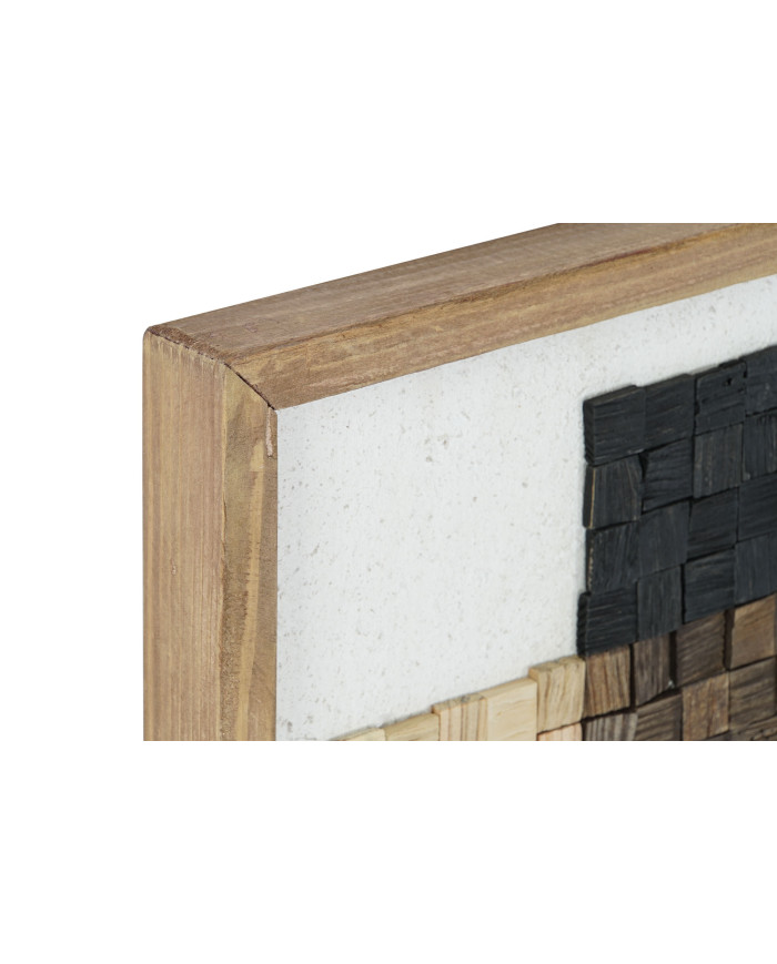 CUADRO MADERA RECICLADA CRISTAL 42X4X62 NATURAL