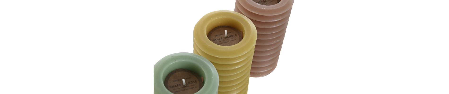 VELA CERA 7X7X14 420 GR, 3 SURT.