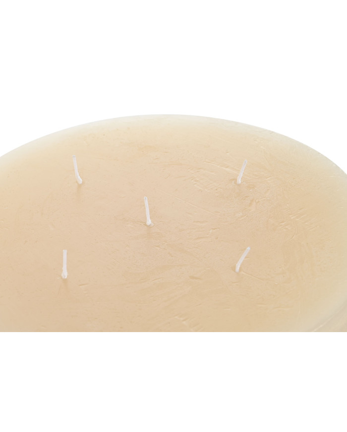 VELA CERA 25X25X10 4400 GR, 80 HORAS NATURAL CREMA