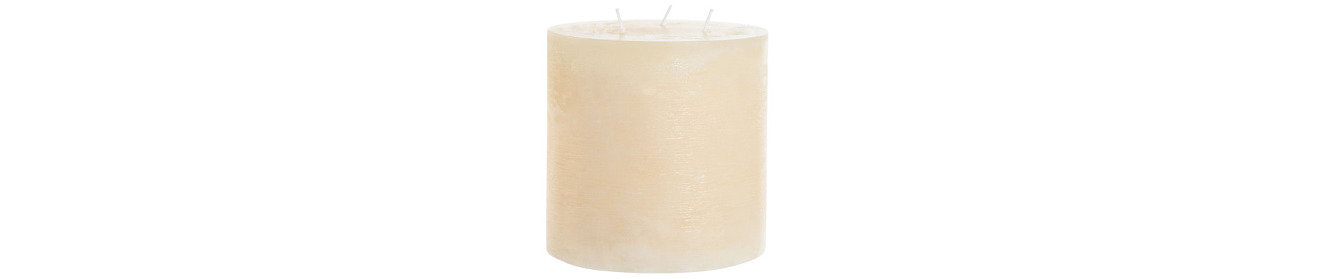 VELA CERA 12X12X12 1180 GR, 90 HORAS NATURAL CREMA