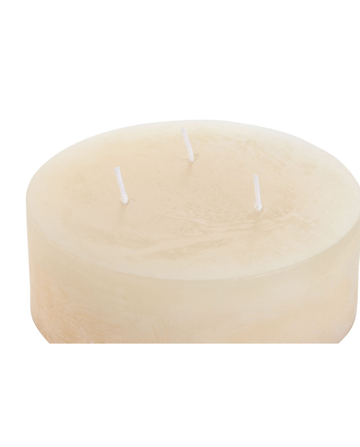 VELA CERA 12X12X12 1180 GR, 90 HORAS NATURAL CREMA