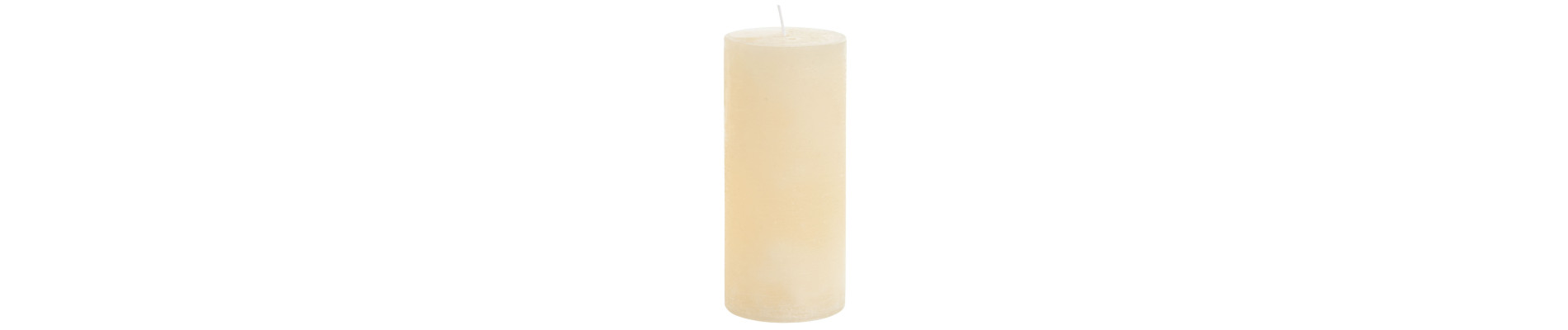 VELA CERA 7X7X15 450 GR, 80 HORAS NATURAL CREMA