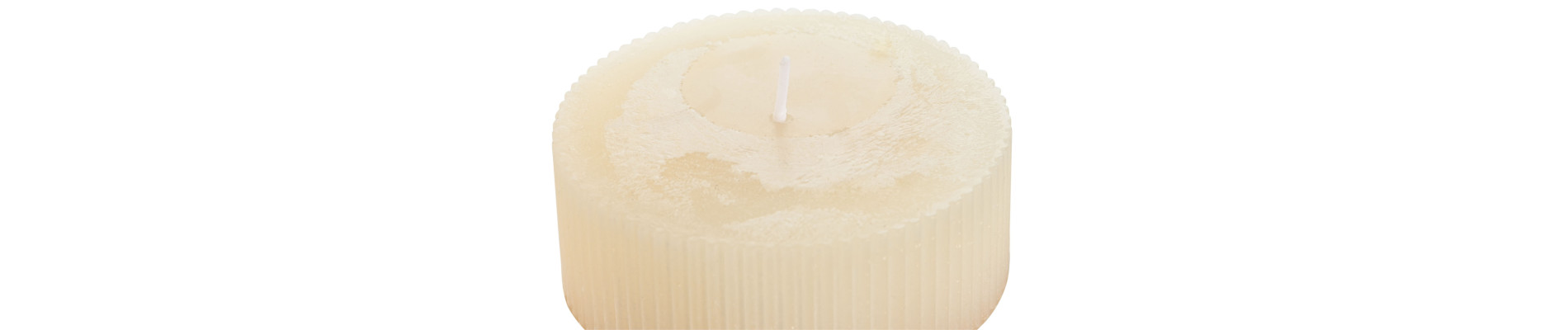 VELA CERA 10X10X10 650 GR, 85 HORAS NATURAL CREMA