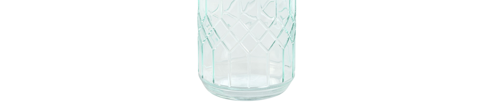 BOTELLA CRISTAL INOX 8,7X8,7X31,6 1L, GRABADO AZUL