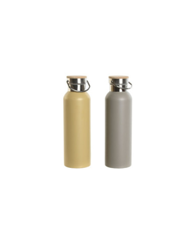 BOTELLA INOX 7X7X25 500ML DOBLE PARED 2 SURT.