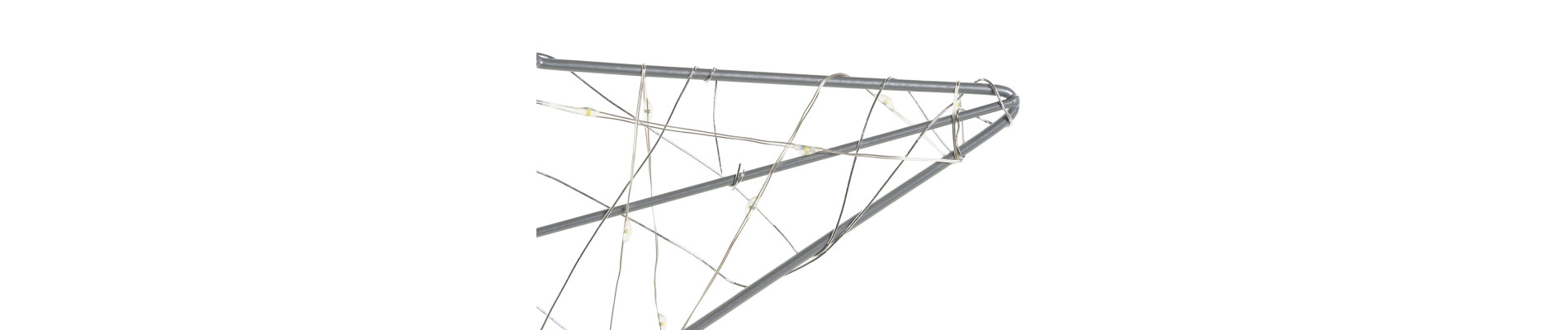 DECORACION LUMINOSA LED METAL 30X1X30 3AA 50L IP20