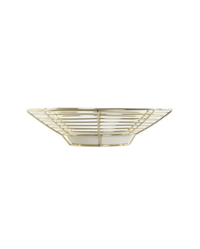 CENTRO MESA METAL CERAMICA 24,7X24,7X8,4 BRILLANTE