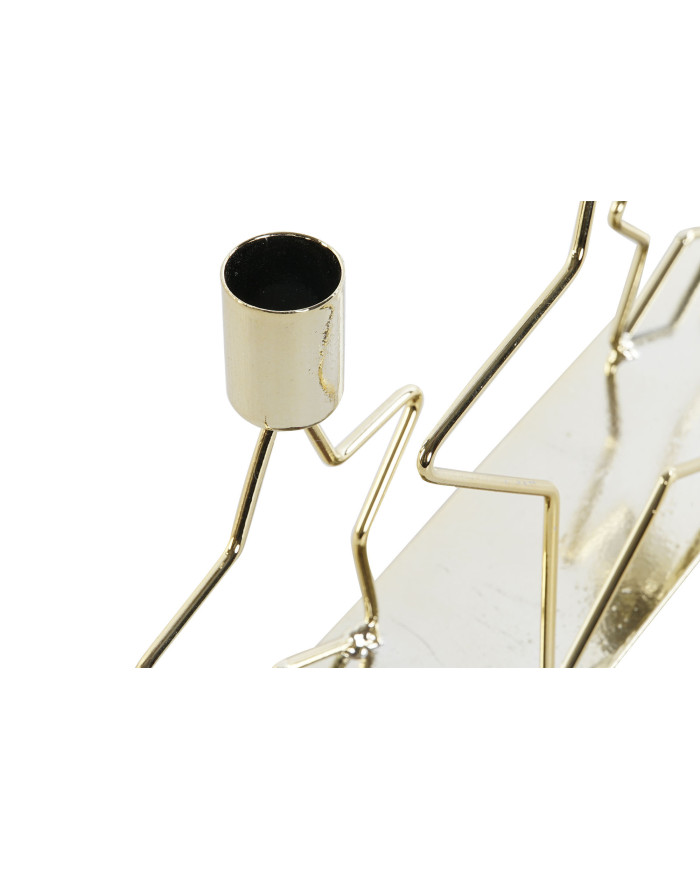 CANDELABRO METAL 29,5X6,3X20,3 ESTRELLA BRILLANTE