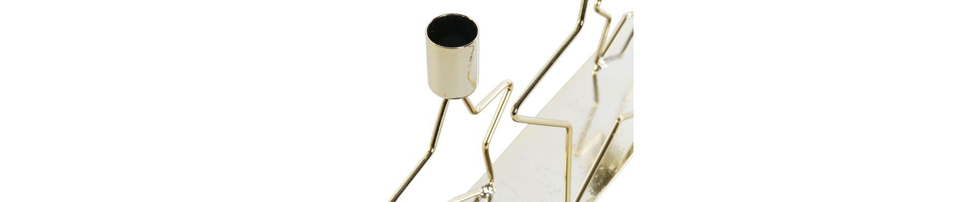 CANDELABRO METAL 29,5X6,3X20,3 ESTRELLA BRILLANTE