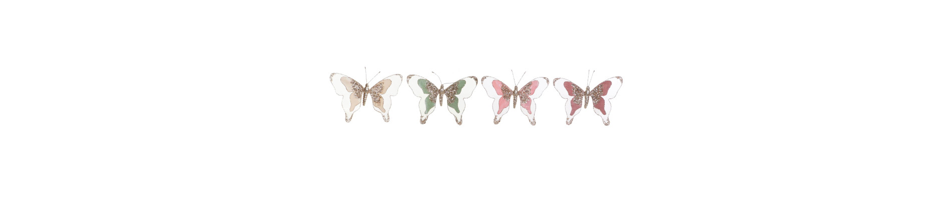 DECORACION COLGANTE POLIESTER 16X3X20 MARIPOSA 4 S