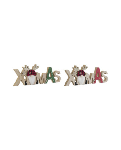 DECORACION MDF 30X2X12 XMAS 2 SURT.