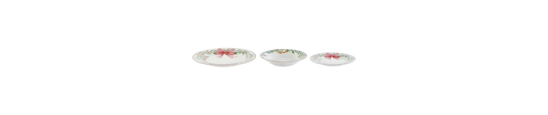VAJILLA SET 18 PORCELANA 27X27X2 CORONA LAZO VERDE