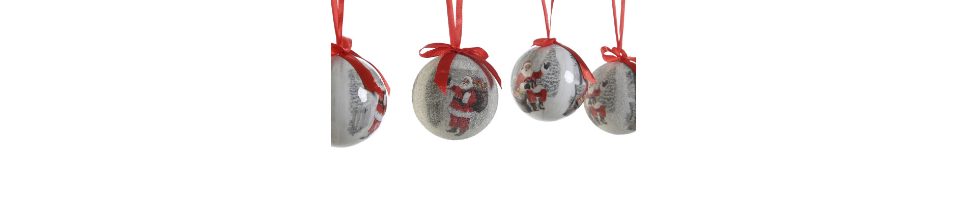BOLA DECORACION SET 14 PVC 25X25X16 PAPA NOEL ROJO