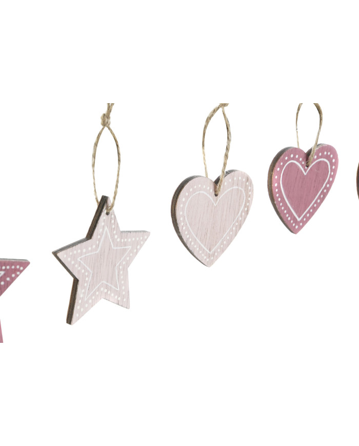 DECORACION COLGANTE SET 9 MADERA 6,5X1X6,5 3 SURT.