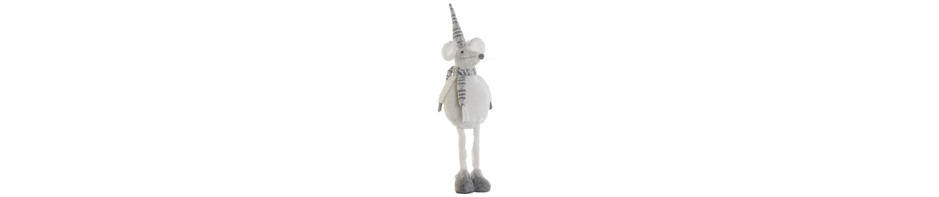FIGURA POLIESTER 20X13X66 RATON BLANCO