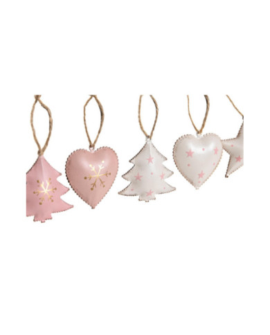 DECORACION COLGANTE SET 8 METAL 10X10X3 3 SURT.