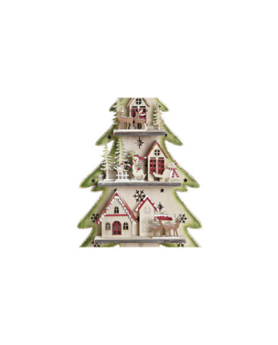 ARBOL MADERA LED 23X9X47 ARBOL 2 SURT.