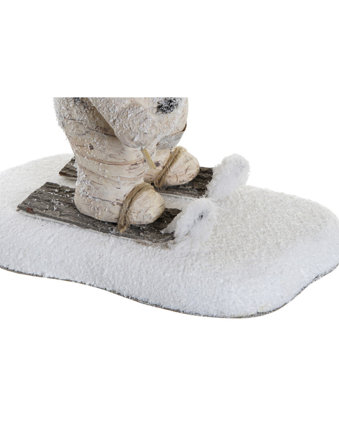 FIGURA POLIESTER POREXPAN 30X19X31 OSO ESQUIANDO