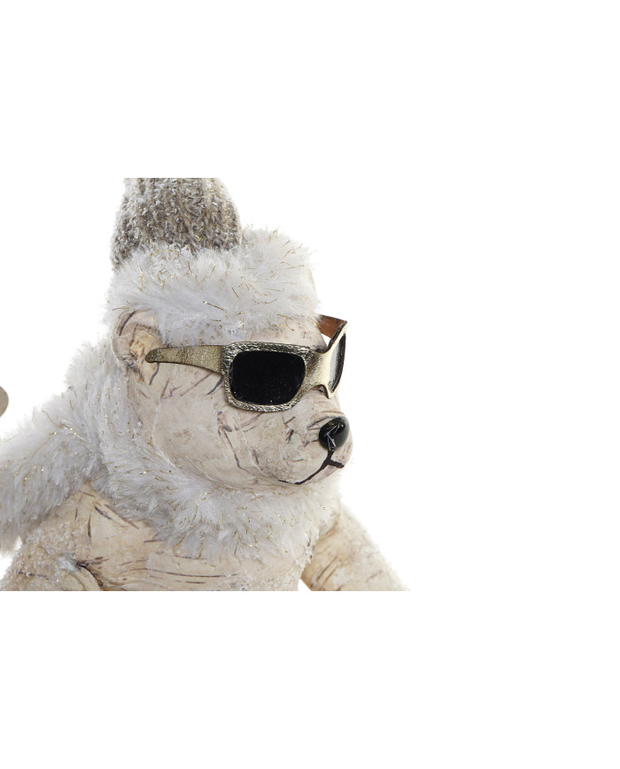 FIGURA POLIESTER POREXPAN 30X19X31 OSO ESQUIANDO
