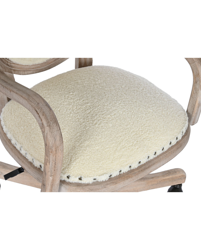 SILLA HEVEA / RUBBERWOOD POLIESTER 63X66X90 RUEDAS