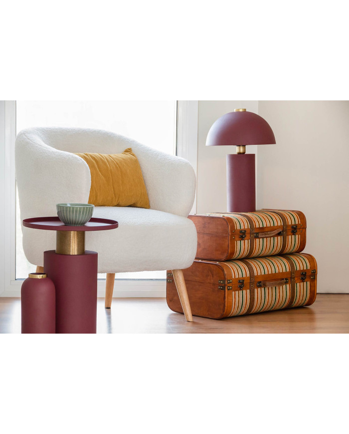 BAUL SET 2 LIENZO MADERA 60X37X24 MARRON