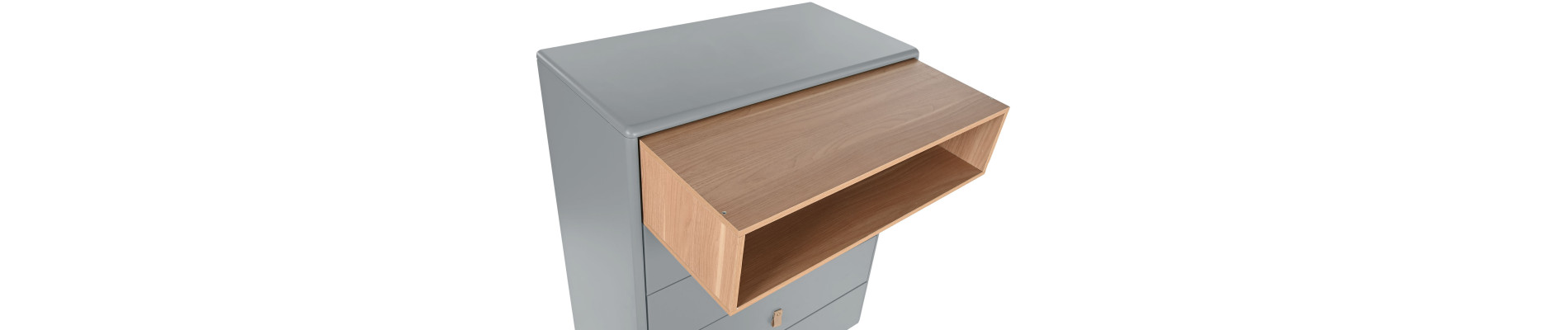 CHIFONIER MDF PU 80X40X117 GRIS