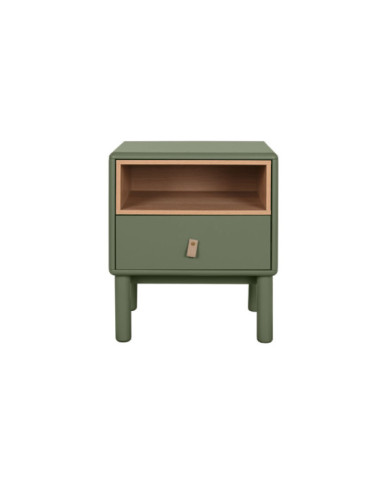 MESITA DE NOCHE MDF PU 48X40X55 VERDE