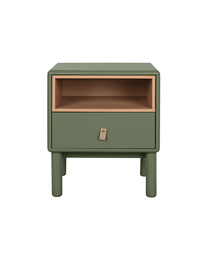 MESITA DE NOCHE MDF PU 48X40X55 VERDE