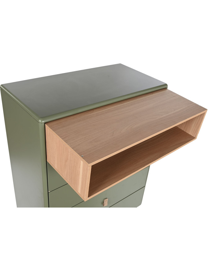 CHIFONIER MDF PU 80X40X117 VERDE