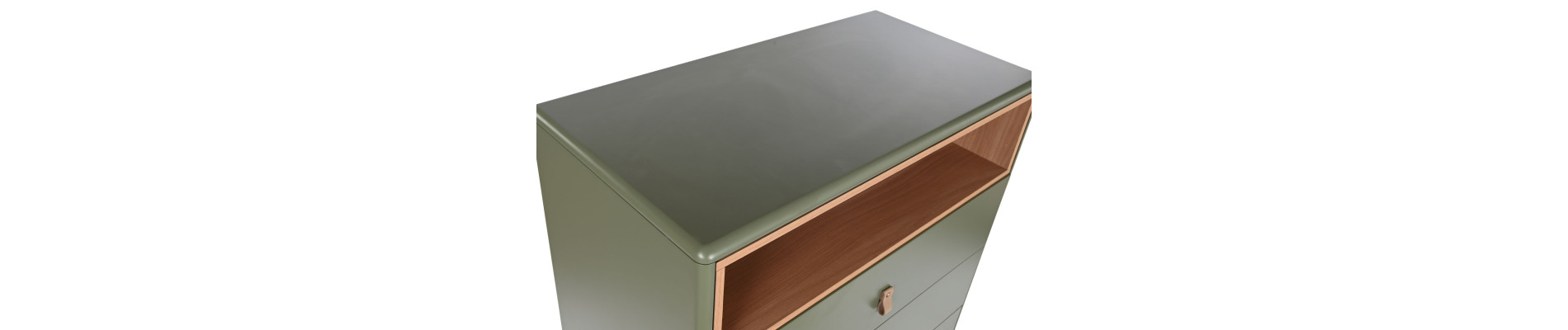 CHIFONIER MDF PU 80X40X117 VERDE