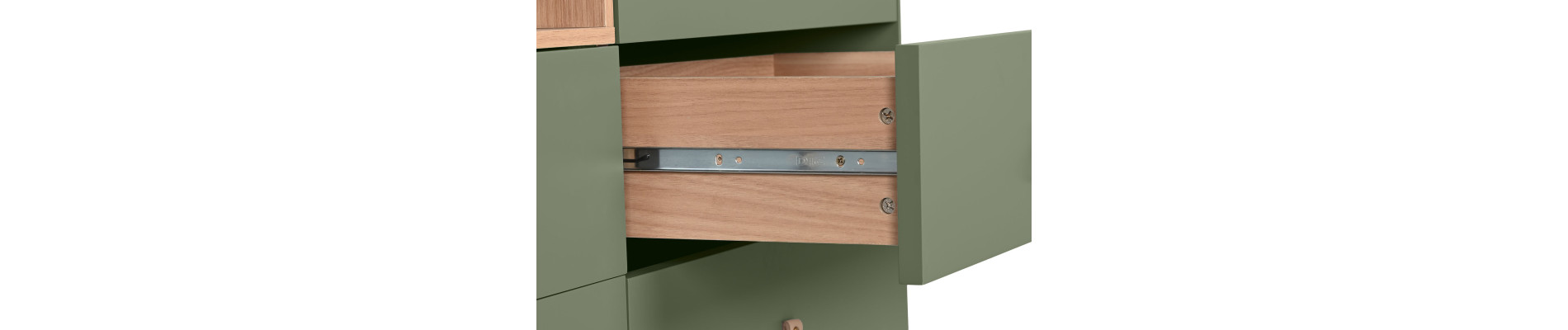 COMODA MDF PU 120X40X75 VERDE