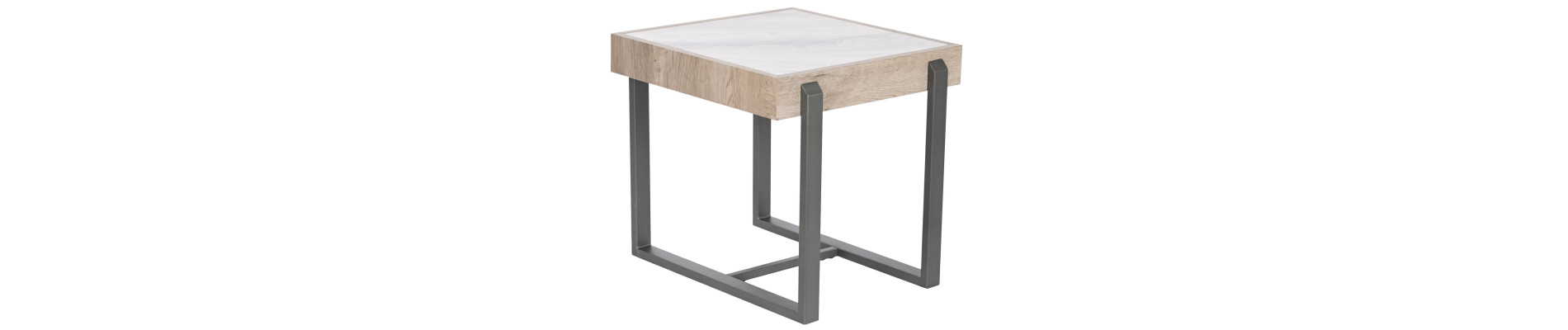 MESITA AUXILIAR PORCELANA 33X33X47 SIMIL OXIDO